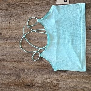 SO BRAND WOMENS JUNIOR SIZE GREEN SUMMER HALTER TOP SIZE EXTRA LARGE